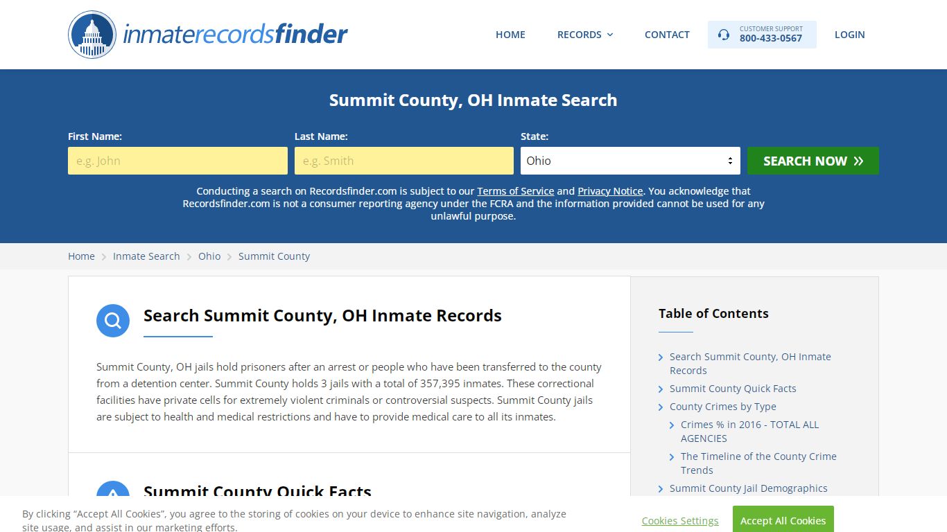 Summit County, OH Inmate Lookup & Jail Records Online